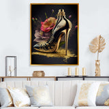 Golden Floral High Heel I