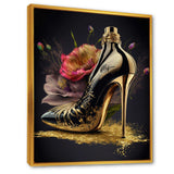 Golden Floral High Heel I