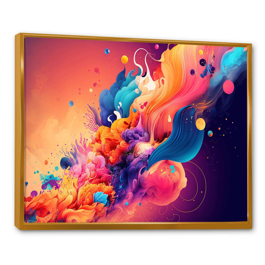 Vibrant Color Explosion I - Modern Canvas Wall Art