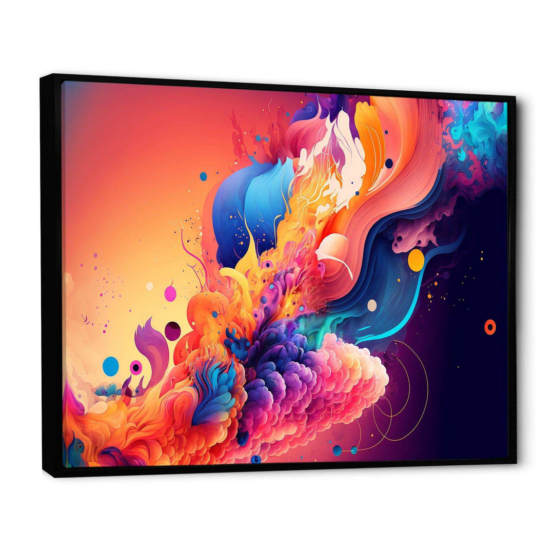 Vibrant Color Explosion II - Modern Living Room Wall Decor