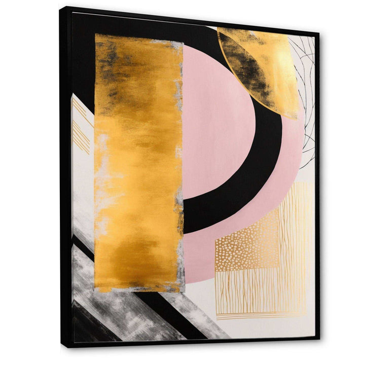 Pink And Gold Art Deco IV - Modern Wall Art Prints
