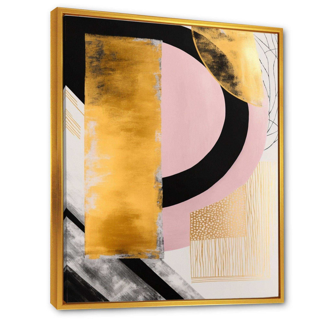 Pink And Gold Art Deco IV - Modern Wall Art Prints