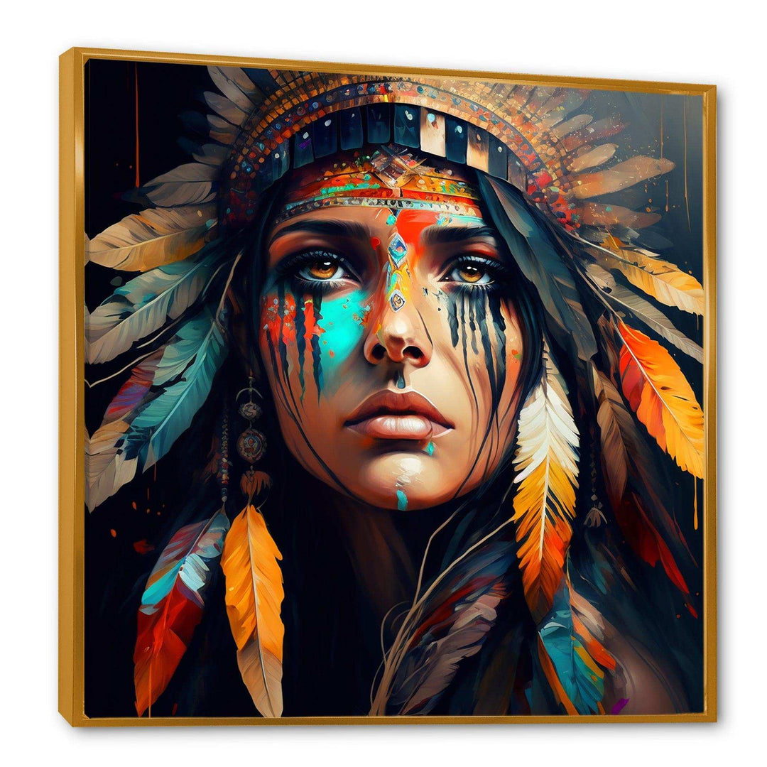 Colorful Native American Woman III
