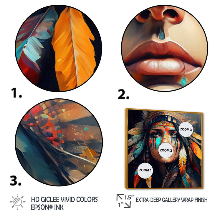 Colorful Native American Woman III