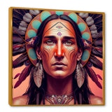 Colorful Native American Man I