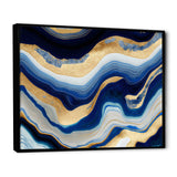 Vibrant Blue And Gold Flow Art IV