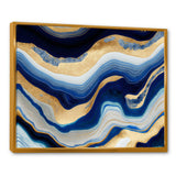 Vibrant Blue And Gold Flow Art IV