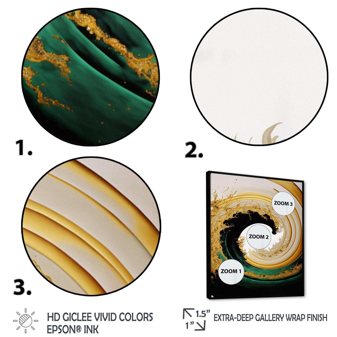 Gold Watercolor Liquid Art  - Modern Wall Art Prints