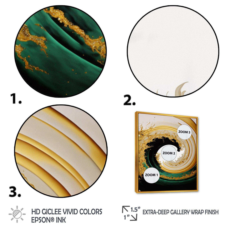 Gold Watercolor Liquid Art  - Modern Wall Art Prints