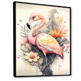Stunning Flamingo Floral Art IV