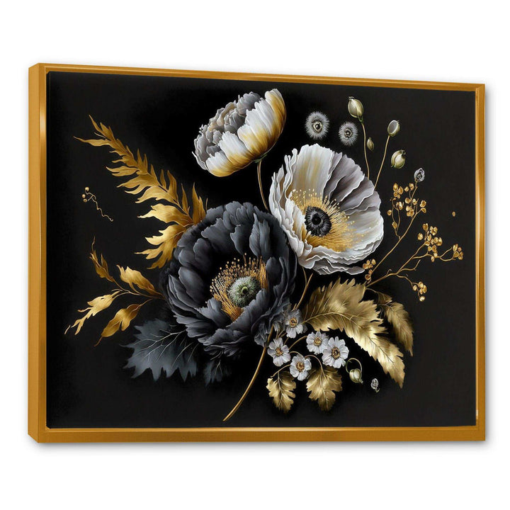 Golden Gothic Floral Bouquet II