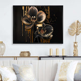 Black And Gold Orchid I