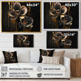 Black And Gold Orchid I