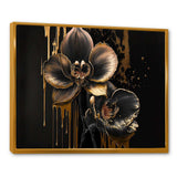 Black And Gold Orchid I