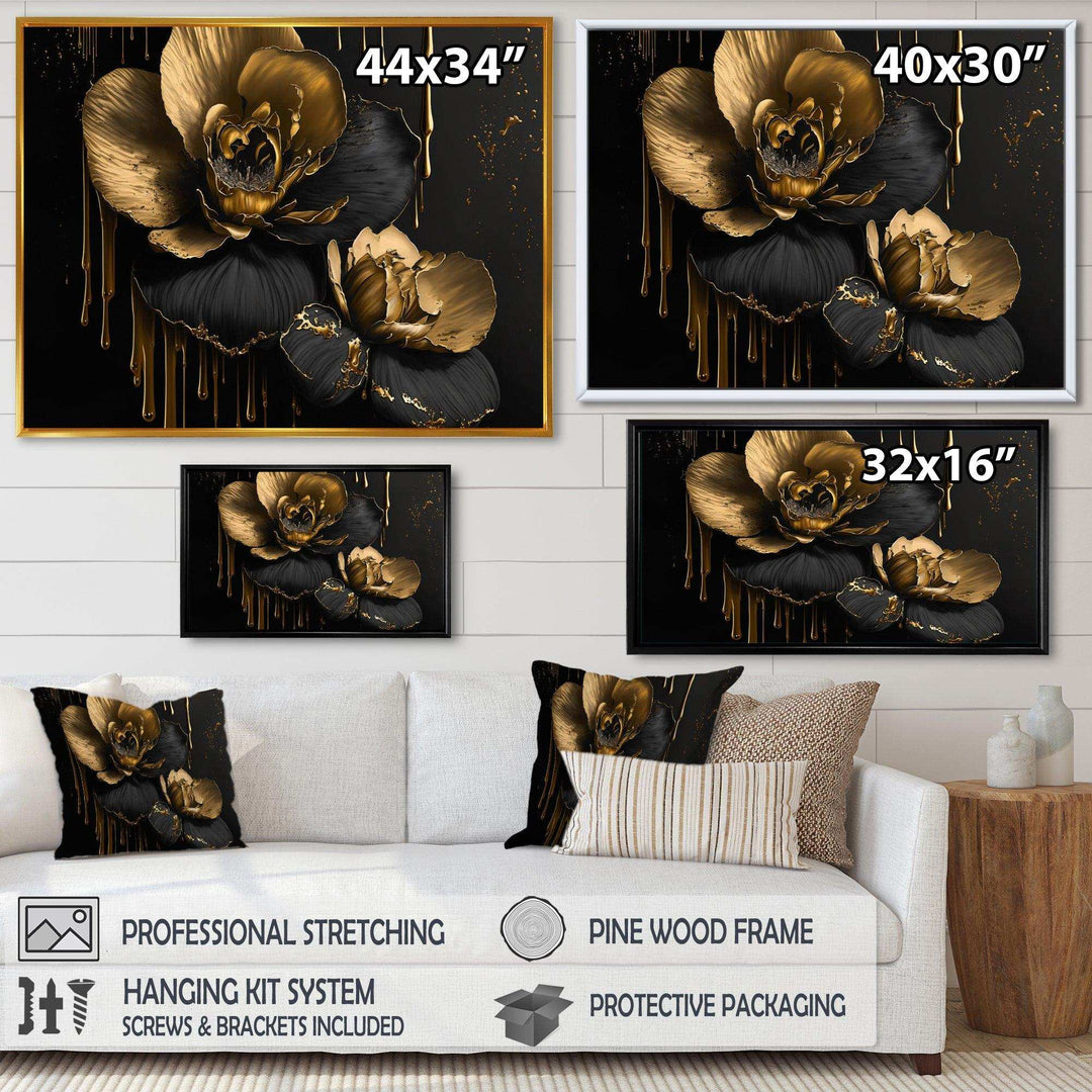 Black And Gold Orchid II
