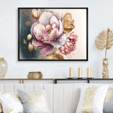 Pink And Gold Orchid Flower I