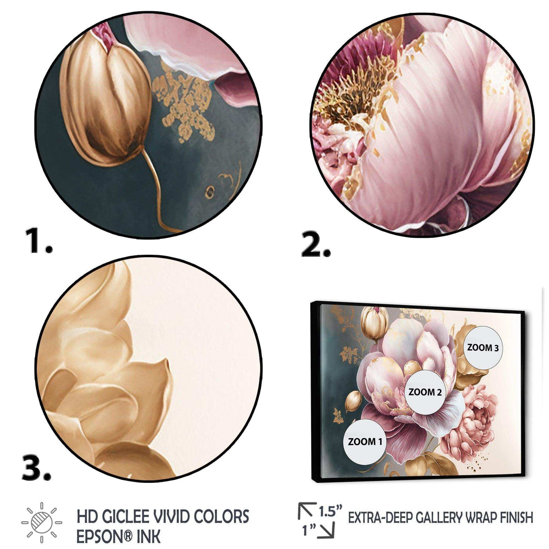 Pink And Gold Orchid Flower I