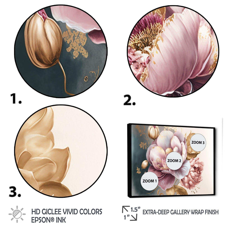 Pink And Gold Orchid Flower I