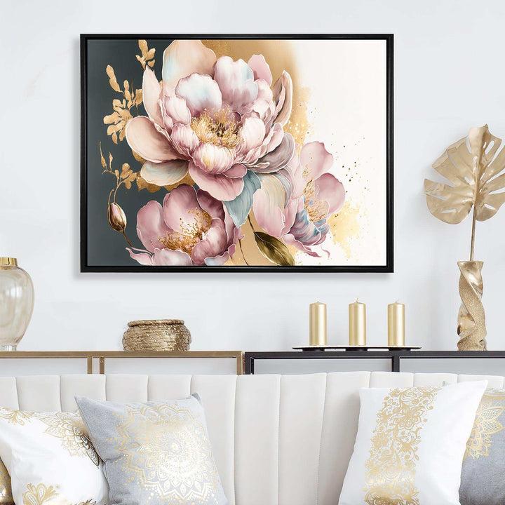 Pink And Gold Orchid Flower II