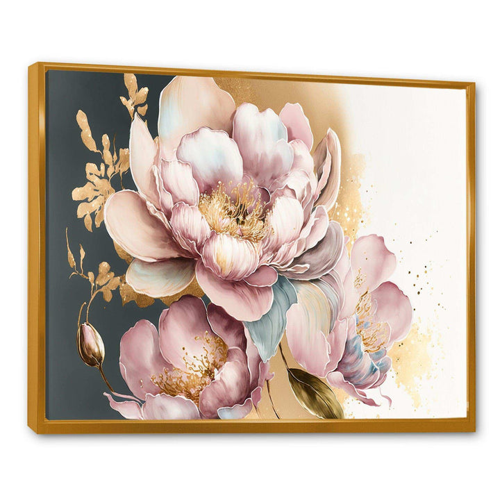 Pink And Gold Orchid Flower II