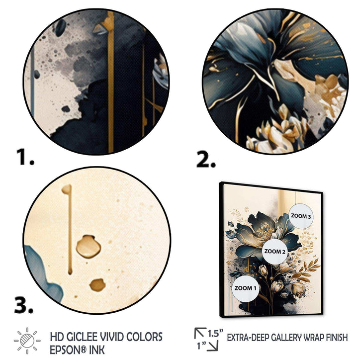 Black And Gold Peruvian Lily