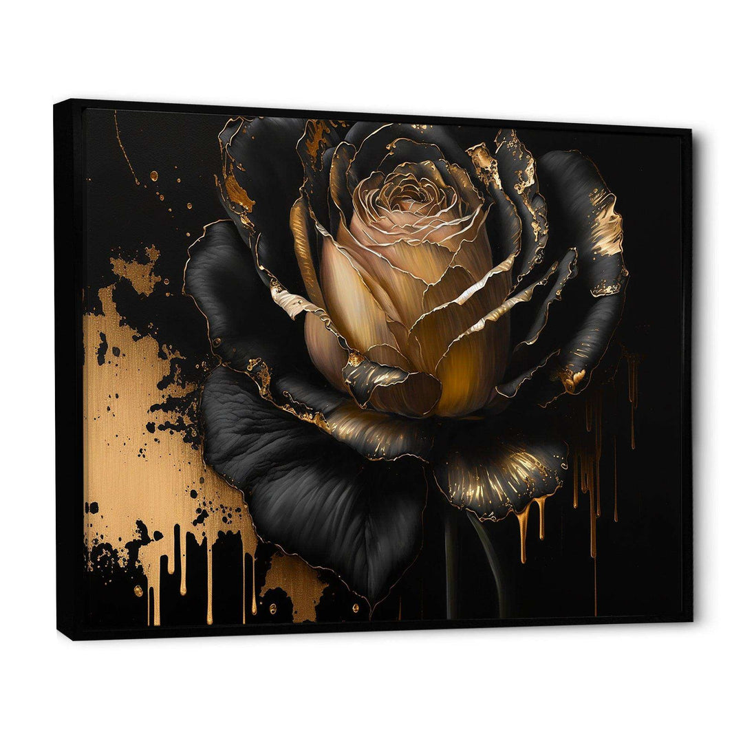 Black And Gold Rose II