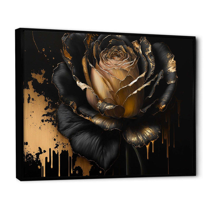 Black And Gold Rose II