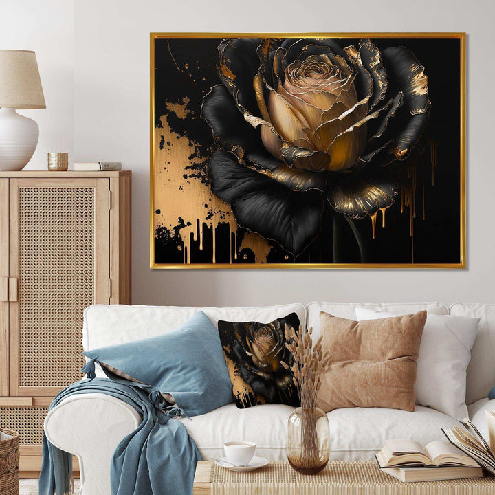 Black And Gold Rose II