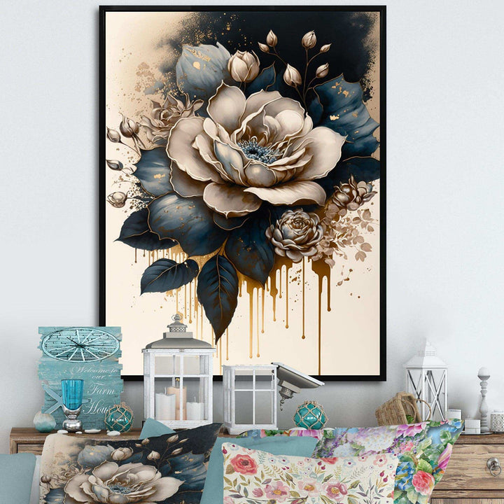 Black And White Rose Design III