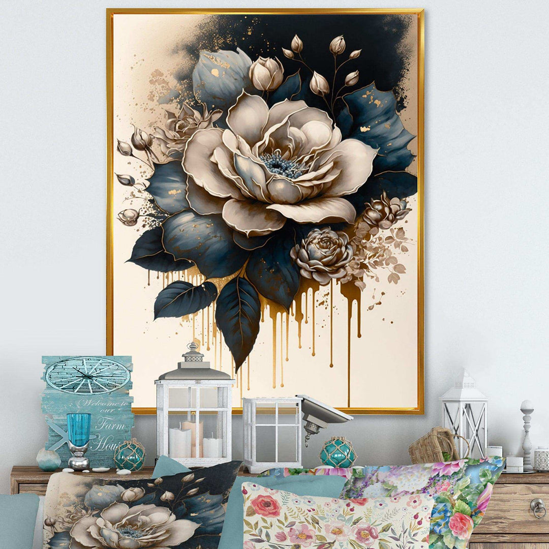 Black And White Rose Design III