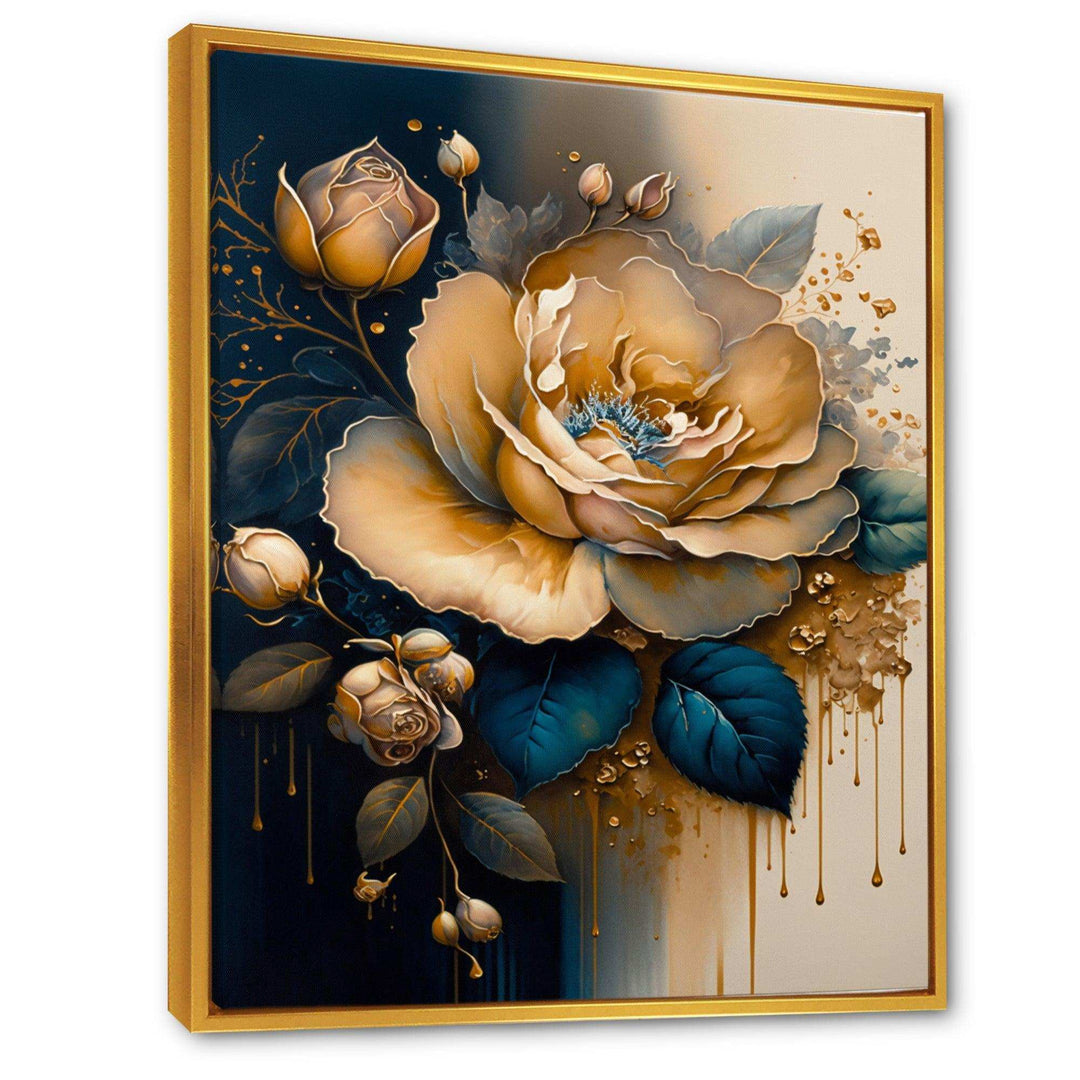 Yellow And Blue Roses I