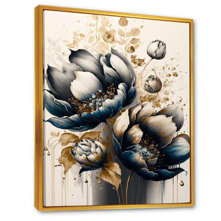 Black And White Watercolor Roses I