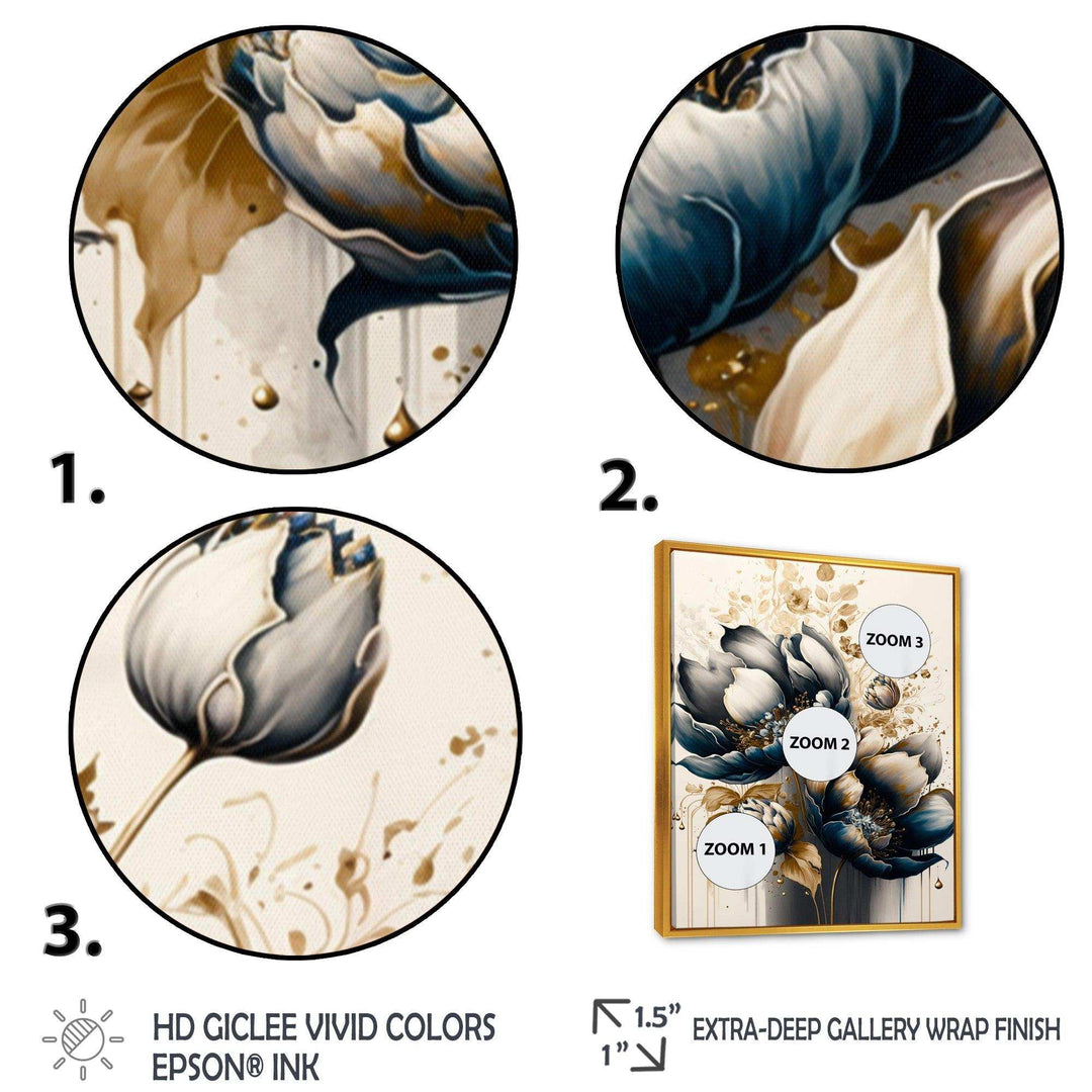 Black And White Watercolor Roses I