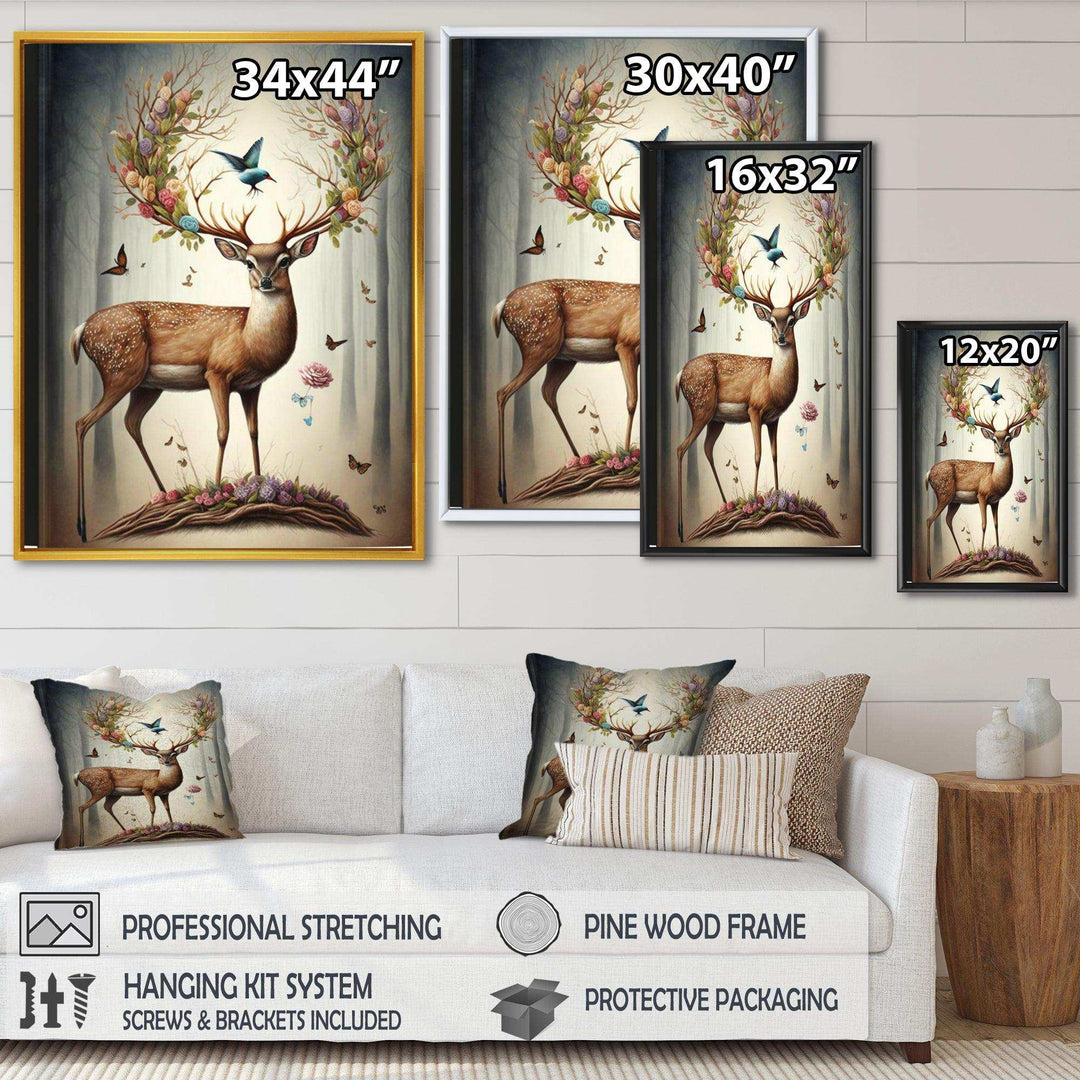 Deer With Blooming Antlers III