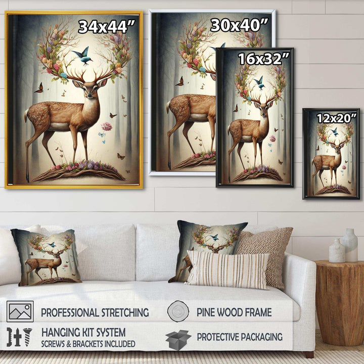 Deer With Blooming Antlers III