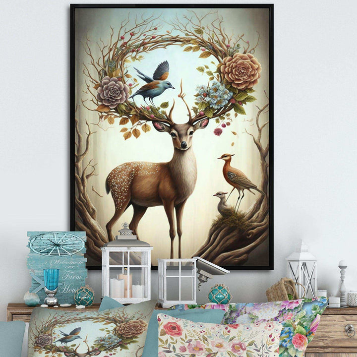 Deer With Blooming Antlers IV
