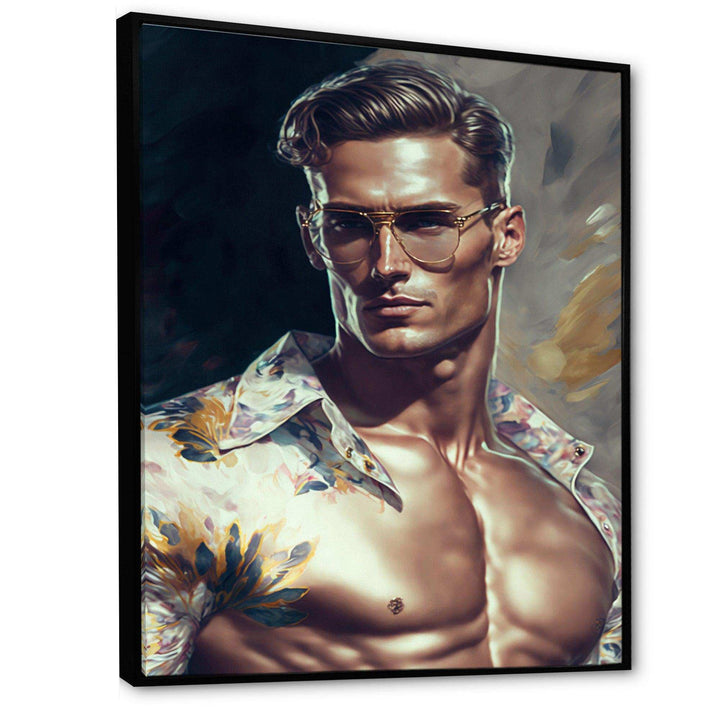 Fashion Muscular Man With Sun Glasses VII