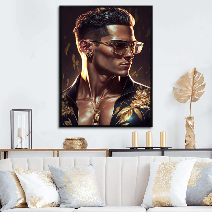 Fashion Muscular Man With Sun Glasses II