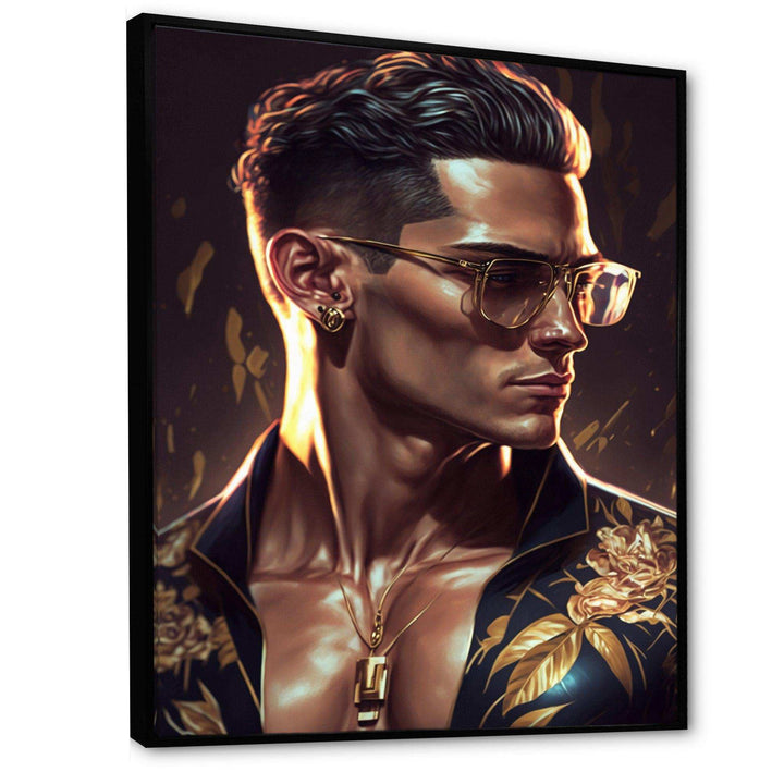Fashion Muscular Man With Sun Glasses II