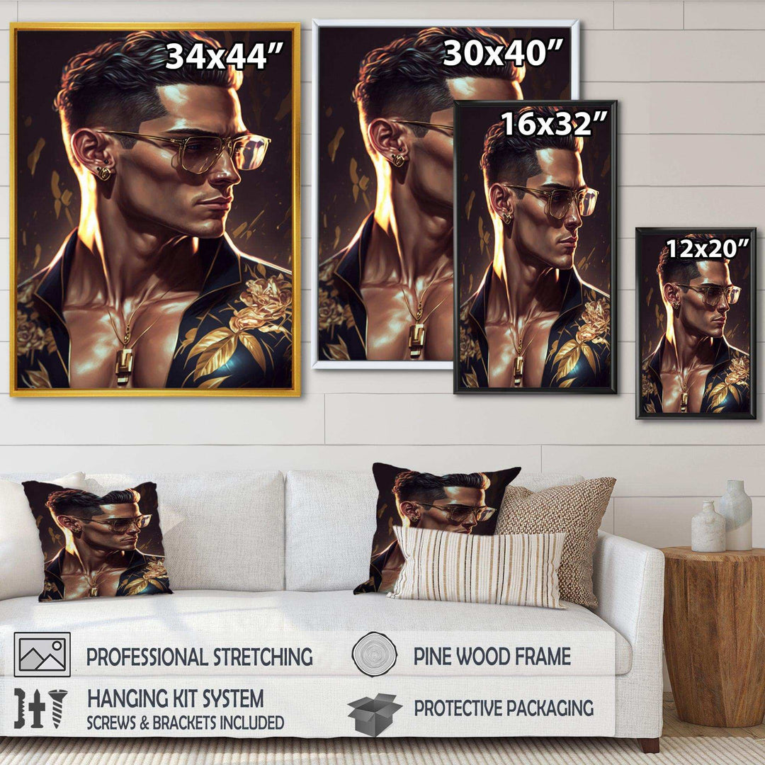 Fashion Muscular Man With Sun Glasses II