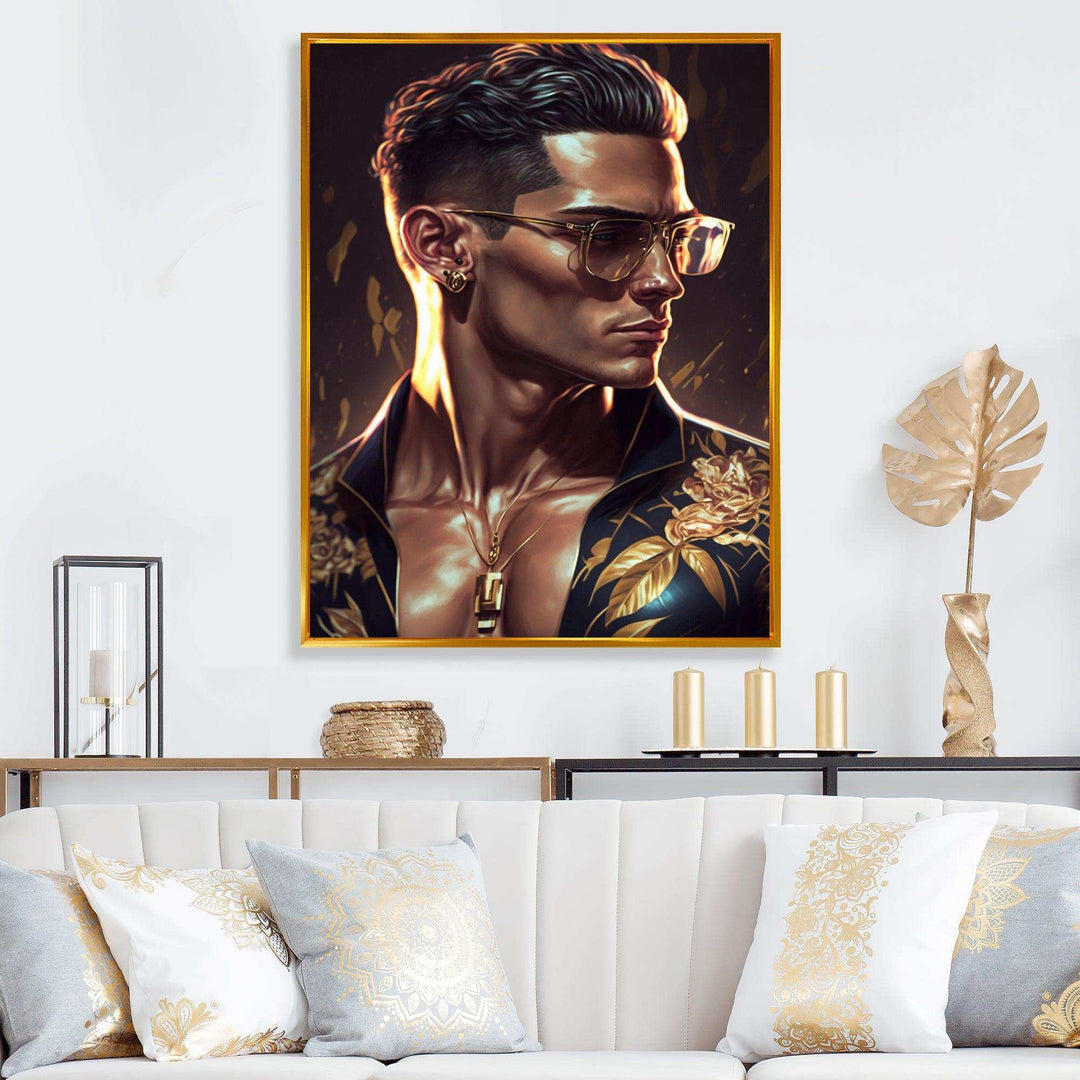 Fashion Muscular Man With Sun Glasses II