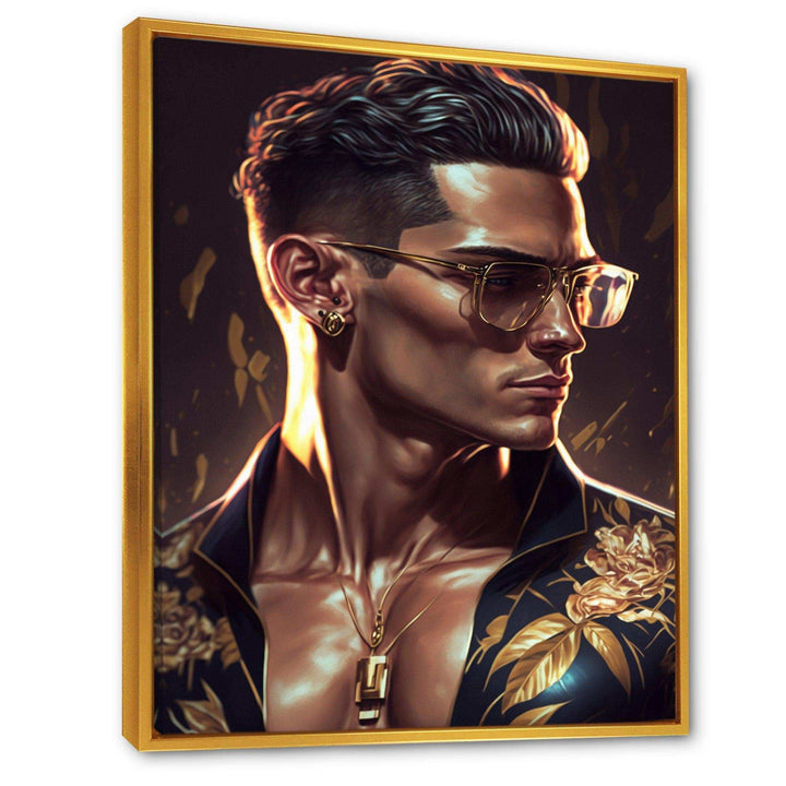 Fashion Muscular Man With Sun Glasses II