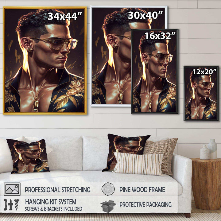 Fashion Muscular Man With Sun Glasses II