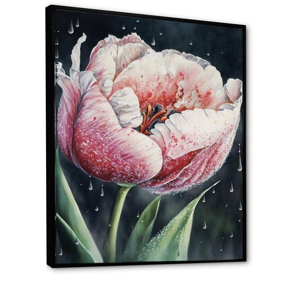 Blooming Tulip Flowers Watercolor I
