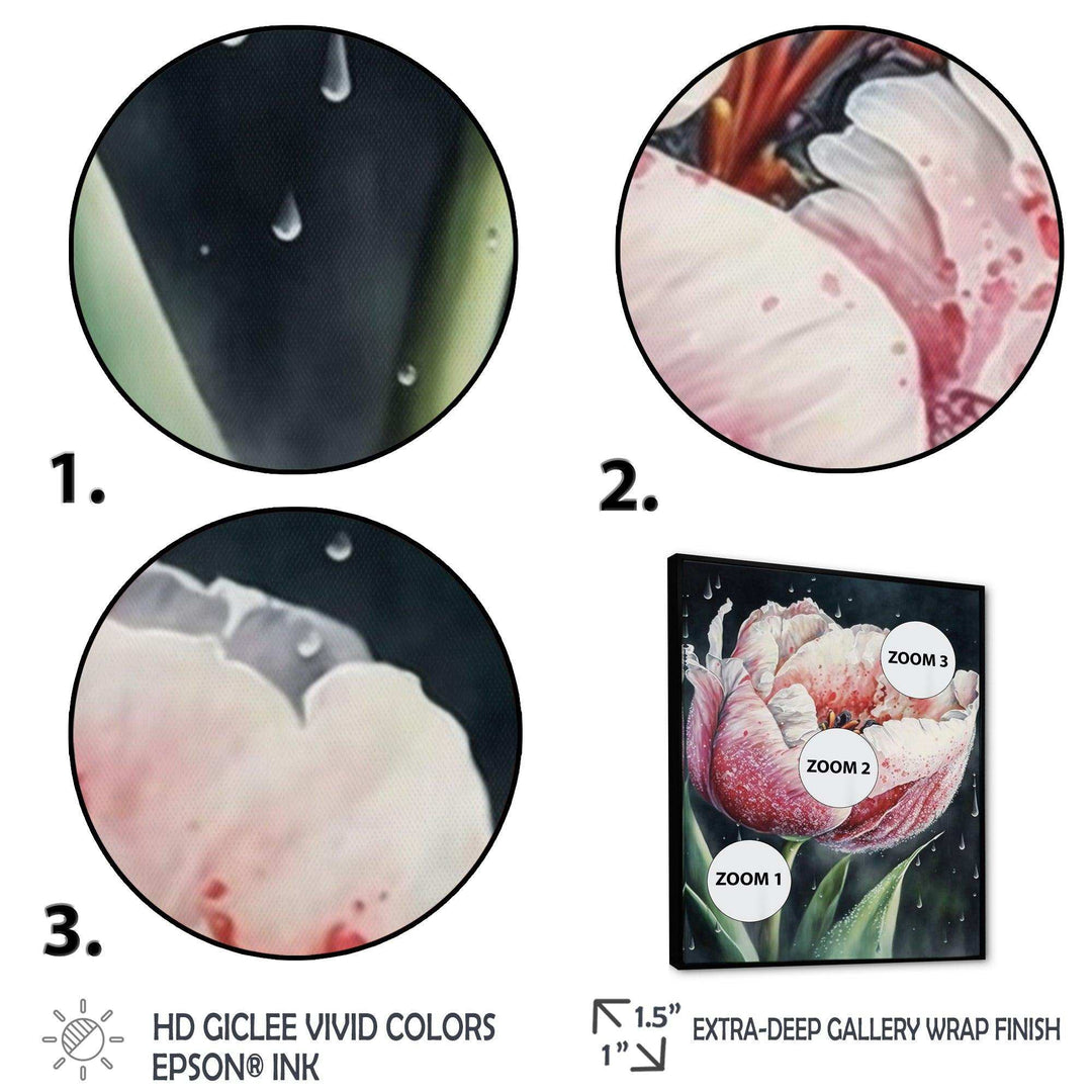 Blooming Tulip Flowers Watercolor I