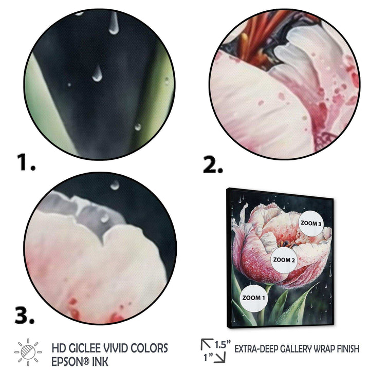 Blooming Tulip Flowers Watercolor I