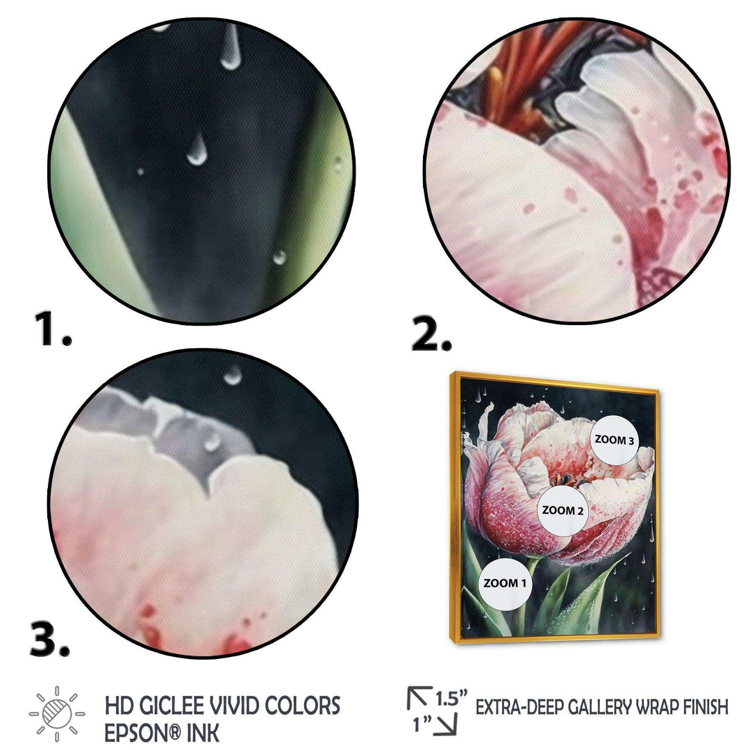 Blooming Tulip Flowers Watercolor I