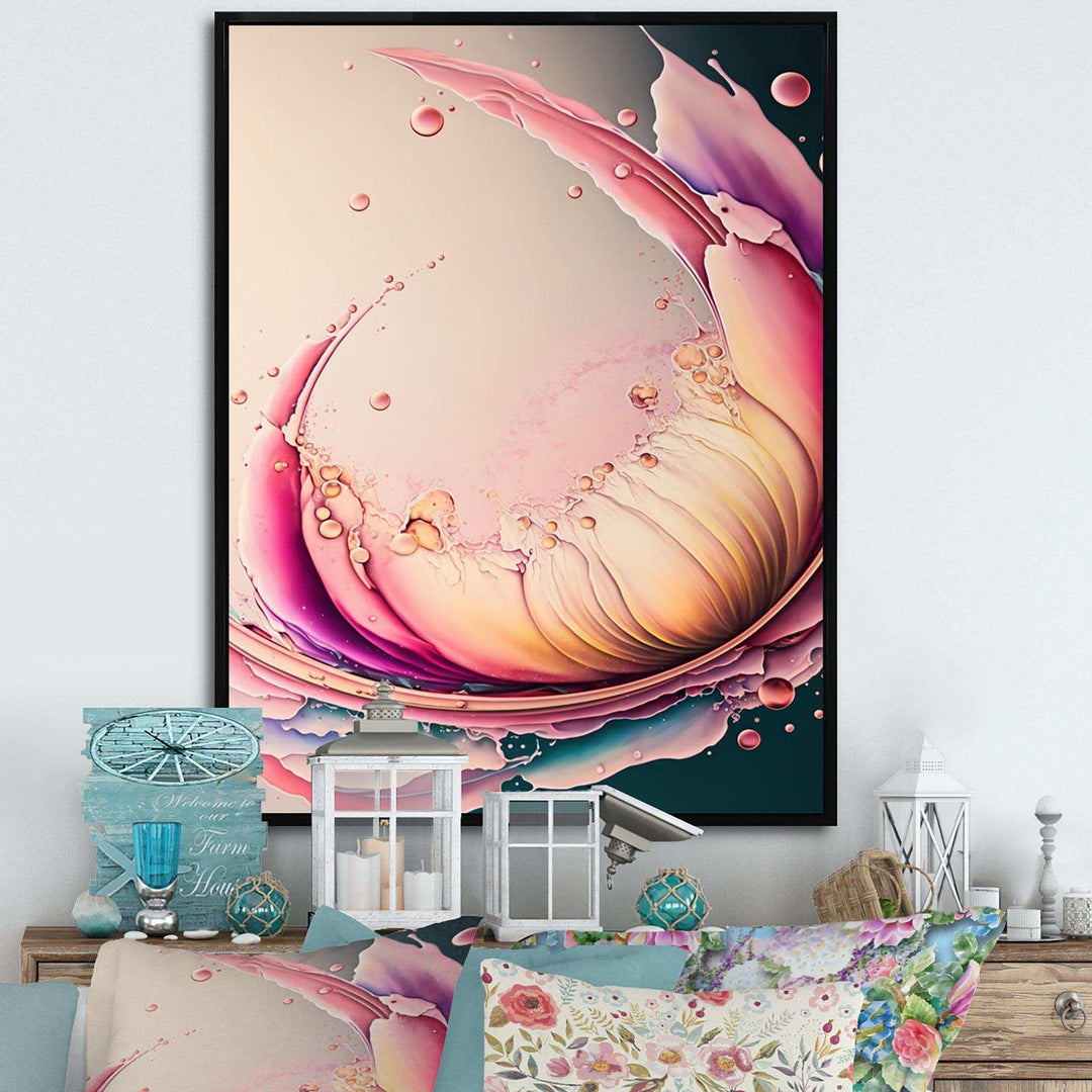 Multicolor Liquid Ink Tulip Flowers IV