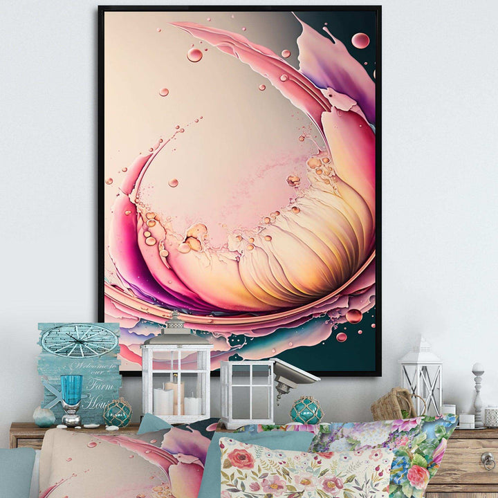 Multicolor Liquid Ink Tulip Flowers IV