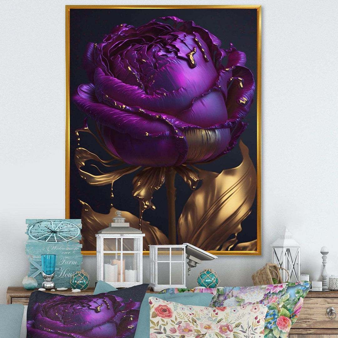Purple Peony Liquid Gold III